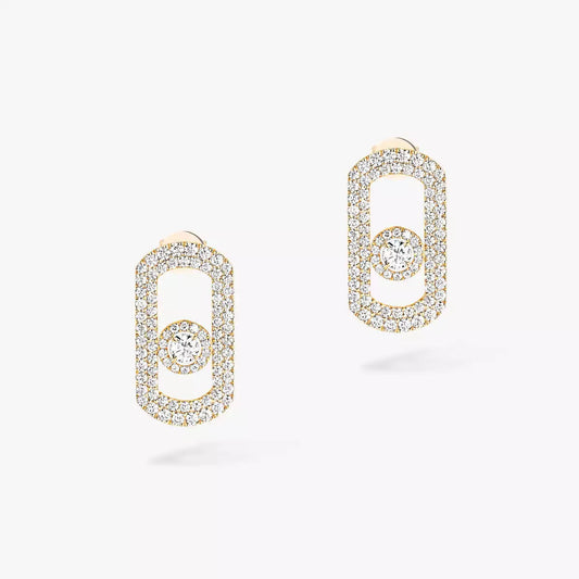 [Cadisa]So Move Pave_-Set Diamond Earrings in Silver