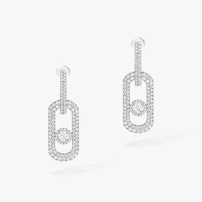 [Cadisa]So Move XL Pave_-Set Diamond Pendant Earrings