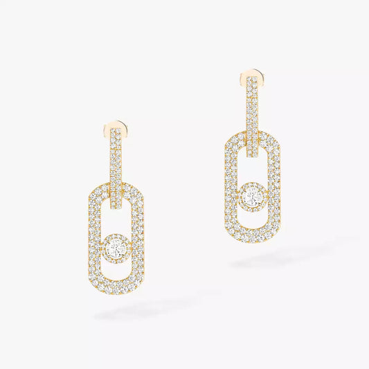 [Cadisa]So Move XL Pave_-Set Diamond Pendant Earrings
