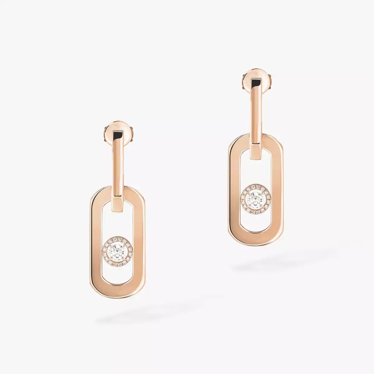 [Cadisa]So Move XL Diamond Pendant Earrings