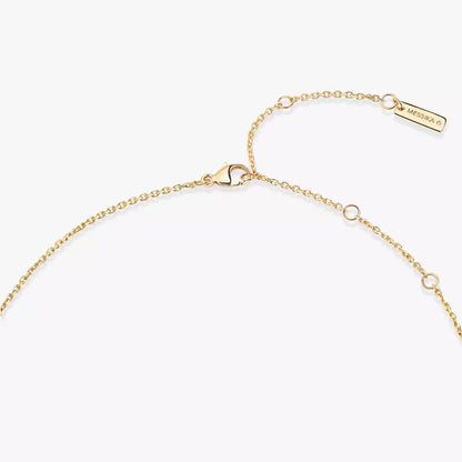 [Cadisa]Lucky Eye Diamond Necklace in Rose Gold and Turquoise