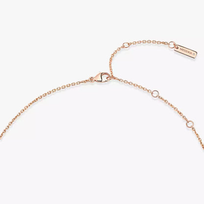 [Cadisa]Lucky Eye Diamond Necklace in Rose Gold and Turquoise