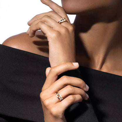 [Cadisa] MoveGold Diamond Ring