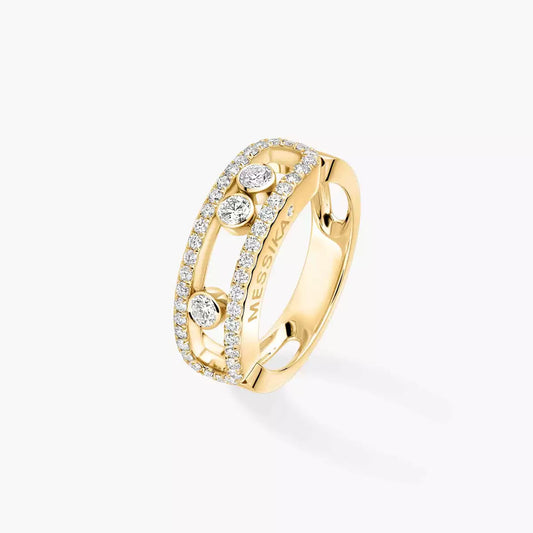 [Cadisa] Move Gold Diamond Pave_ Ring