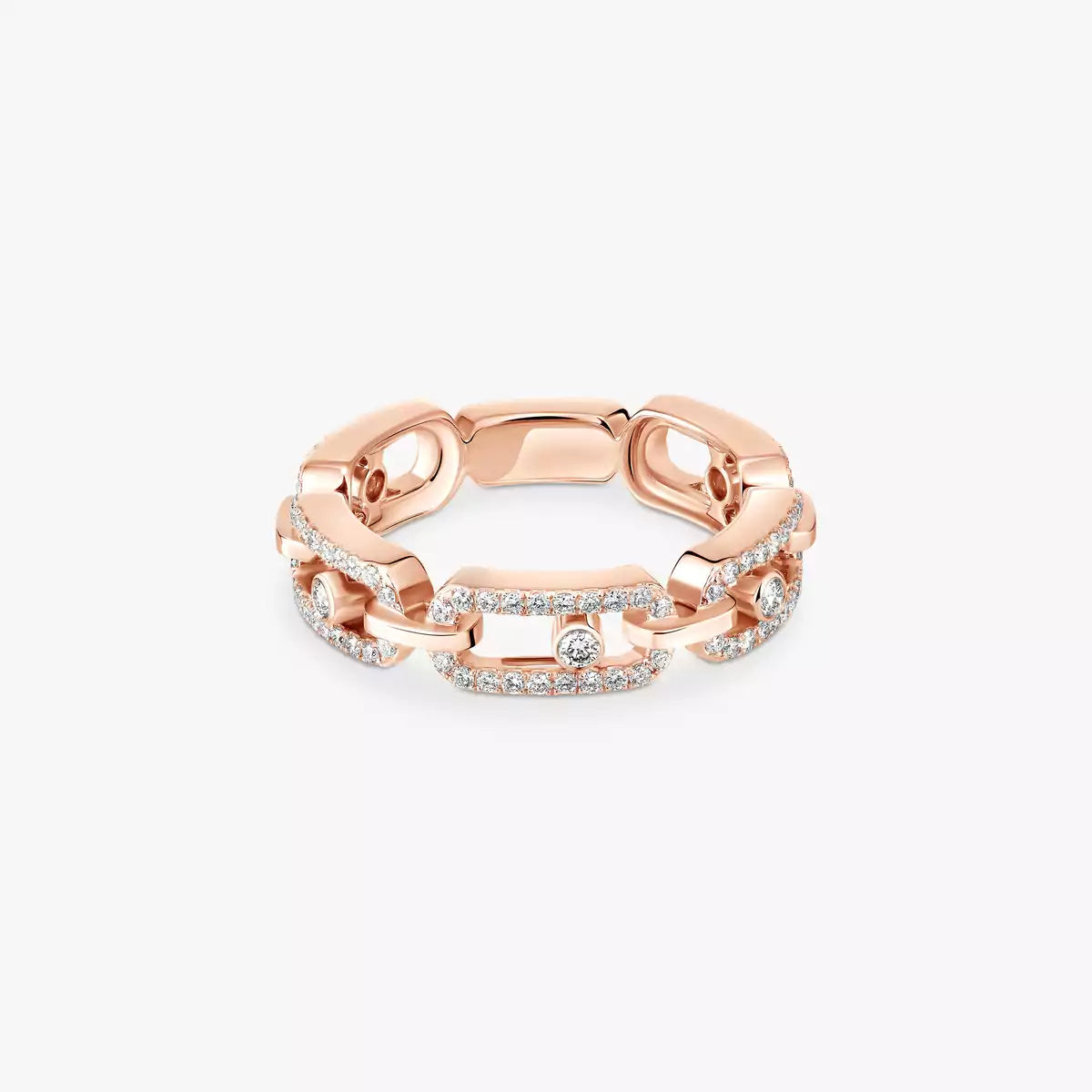 [Cadisa]Move Link Pave_-Set Diamond Ring in Gold