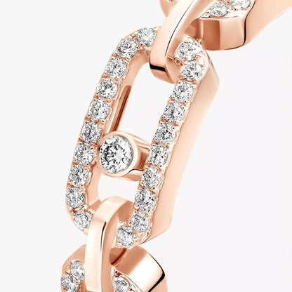 [Cadisa]Move Link Pave_-Set Diamond Ring in Gold