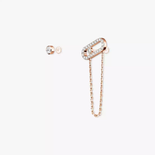 [Cadisa]Move Uno Diamond Earrings