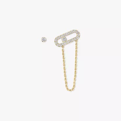 [Cadisa]Move Uno Diamond Earrings