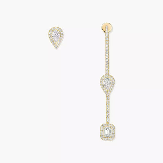 [Cadisa]Diamond Drop Earrings My Twin