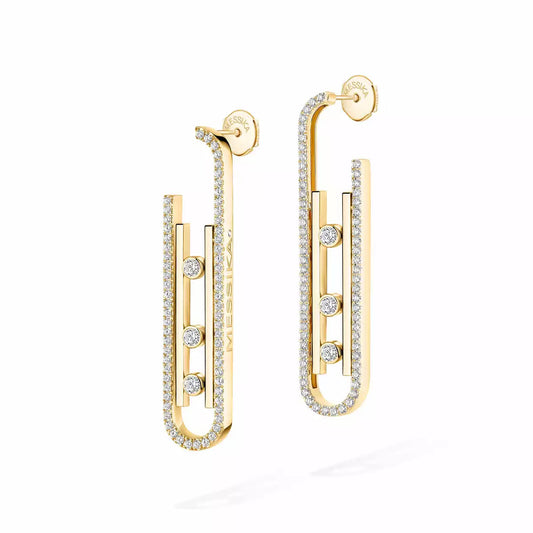 [Cadisa]Diamond Pendant Earrings Move 10Th