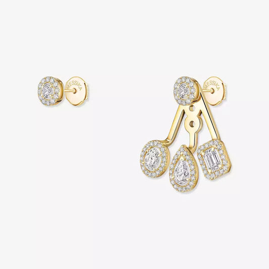 [Cadisa] My Twin Trio  Diamond Earrings
