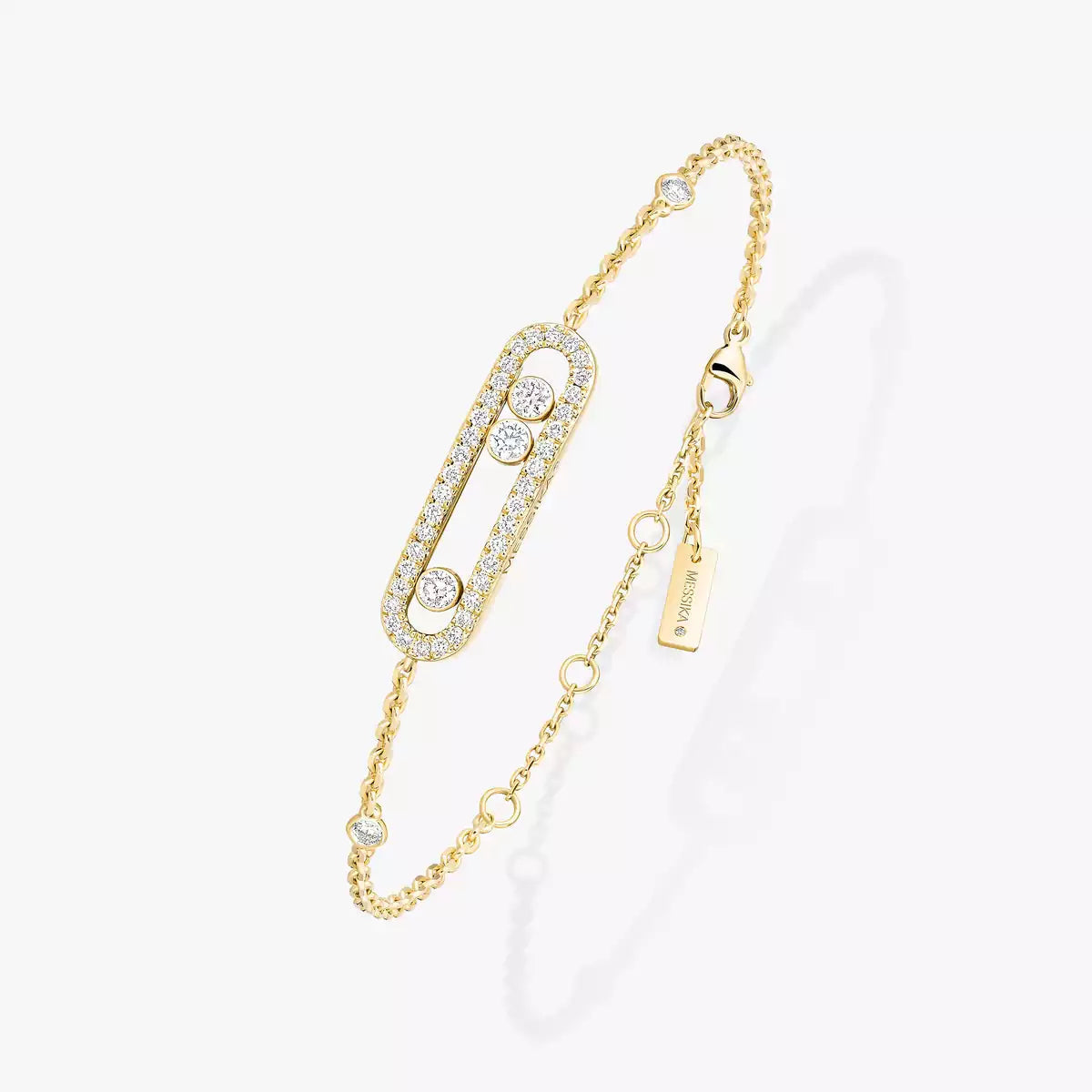 [Cadisa] LOVE & JUSTE Baby Move Diamond Bracelet Stack Set