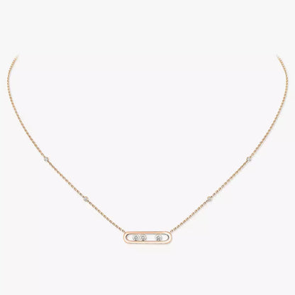 [Cadisa] Baby Move Gold Diamond Necklace
