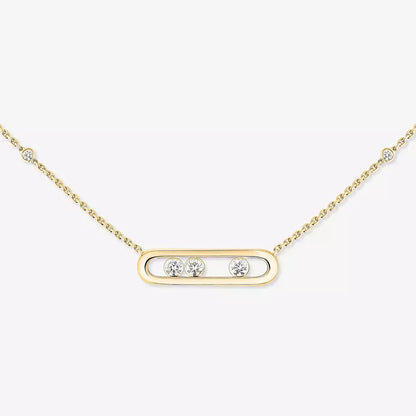 [Cadisa] Baby Move Gold Diamond Necklace