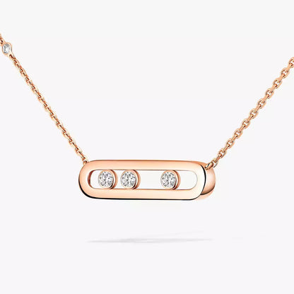 [Cadisa] Baby Move Gold Diamond Necklace