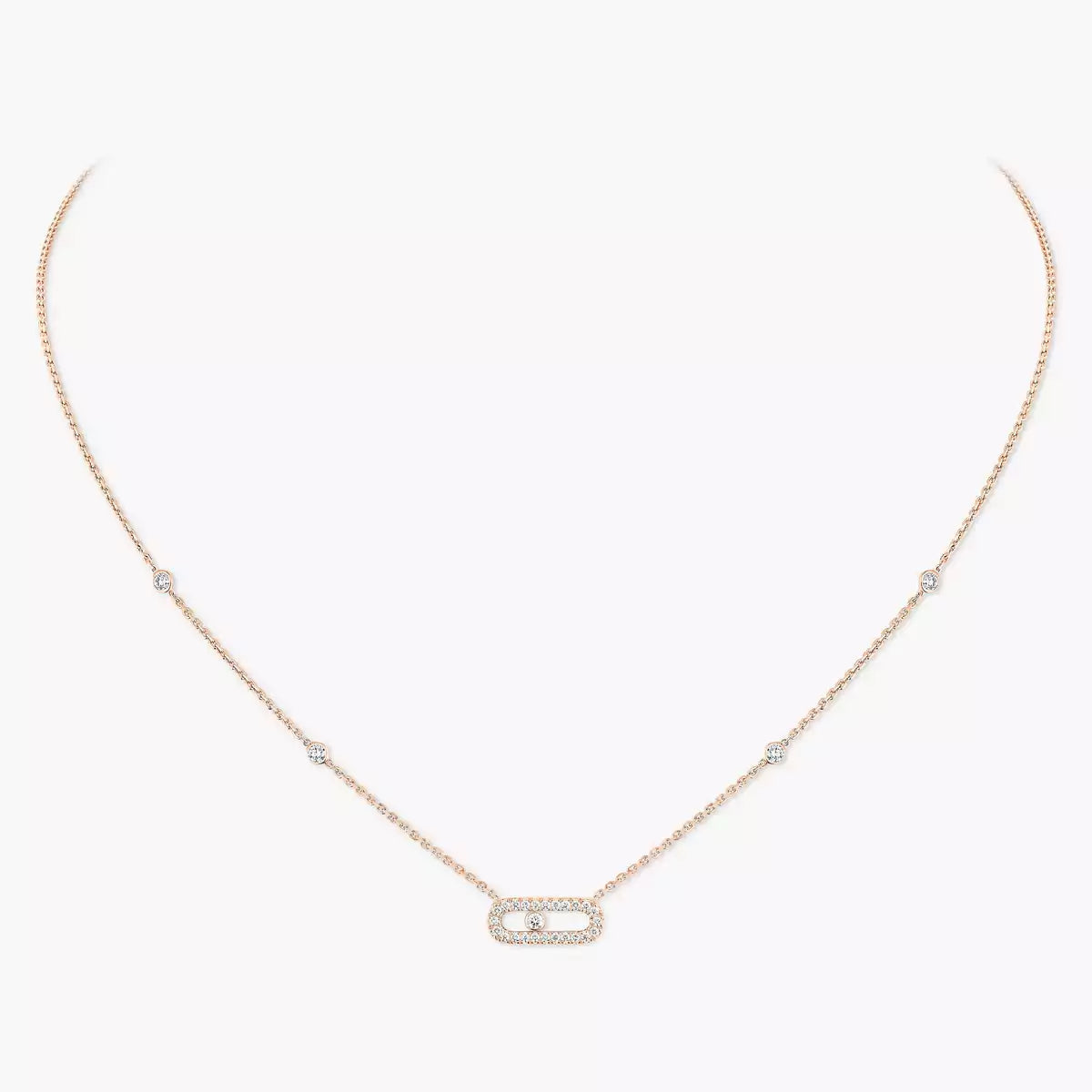 [Cadisa]Diamond Necklace Move Uno