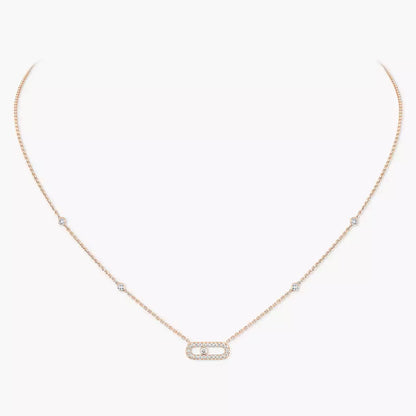 [Cadisa]Diamond Necklace Move Uno