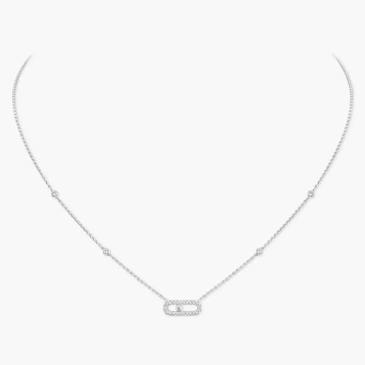 [Cadisa]Diamond Necklace Move Uno