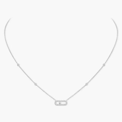 [Cadisa]Diamond Necklace Move Uno