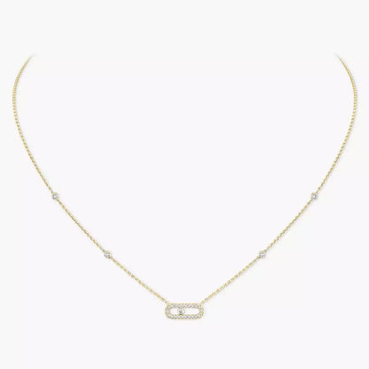[Cadisa]Diamond Necklace Move Uno