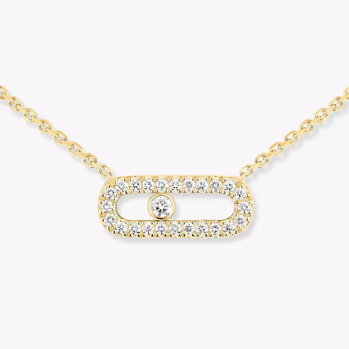 [Cadisa]Diamond Necklace Move Uno