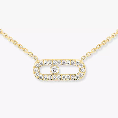 [Cadisa]Diamond Necklace Move Uno