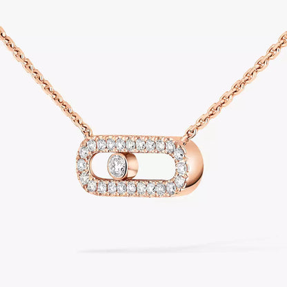 [Cadisa]Diamond Necklace Move Uno