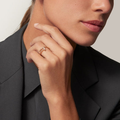 [Gaonasi Jewelry]JUSTE 1.8MM HALF DIAMOND RING