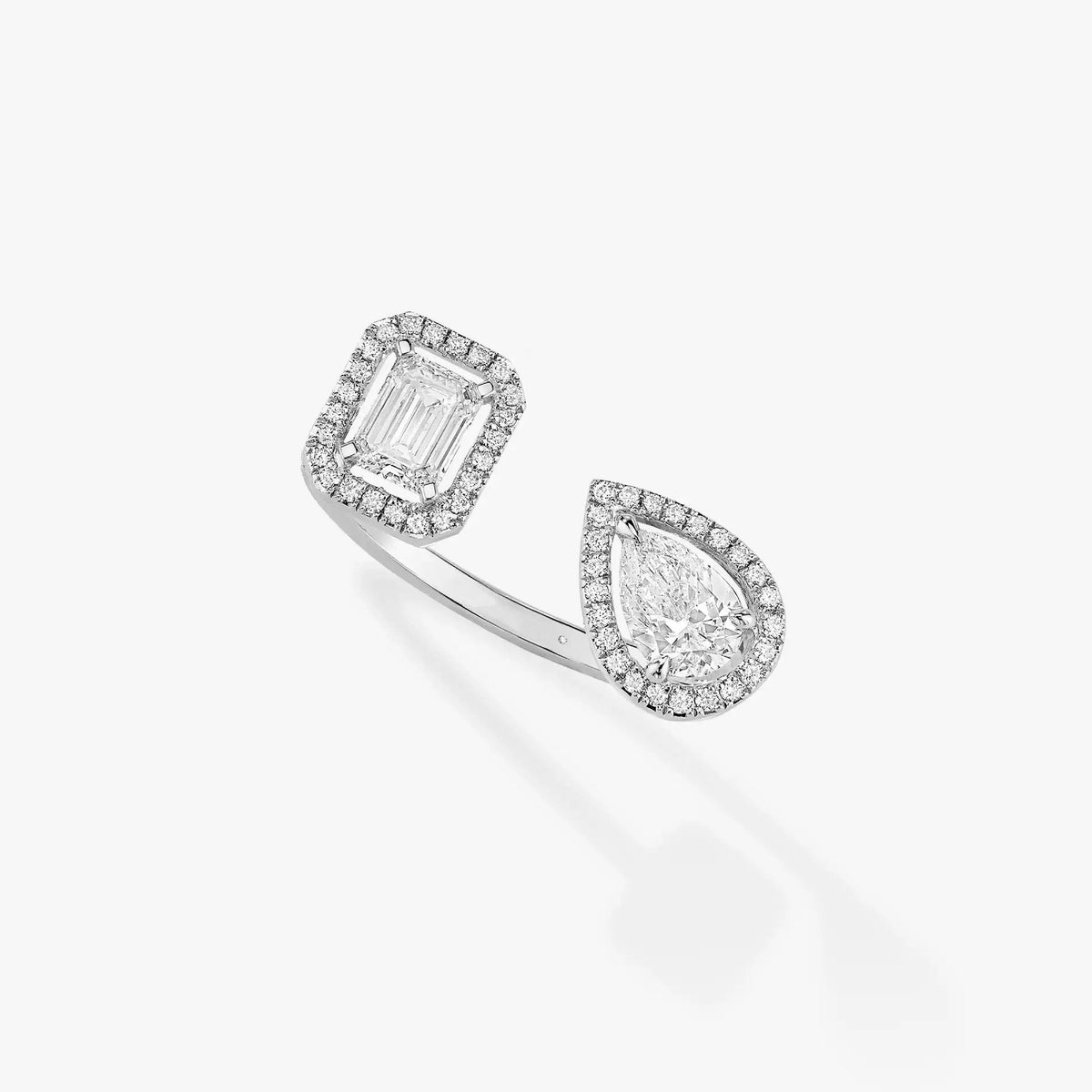 [Cadisa]MY TWIN TOI & MOI SILVER DIAMOND RING