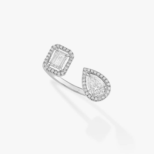 [Cadisa]MY TWIN TOI & MOI SILVER DIAMOND RING