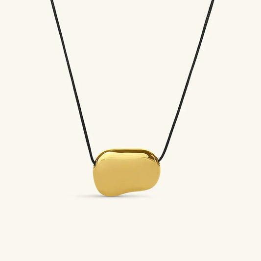 [Gaonasi]Cord Pebble Pendant