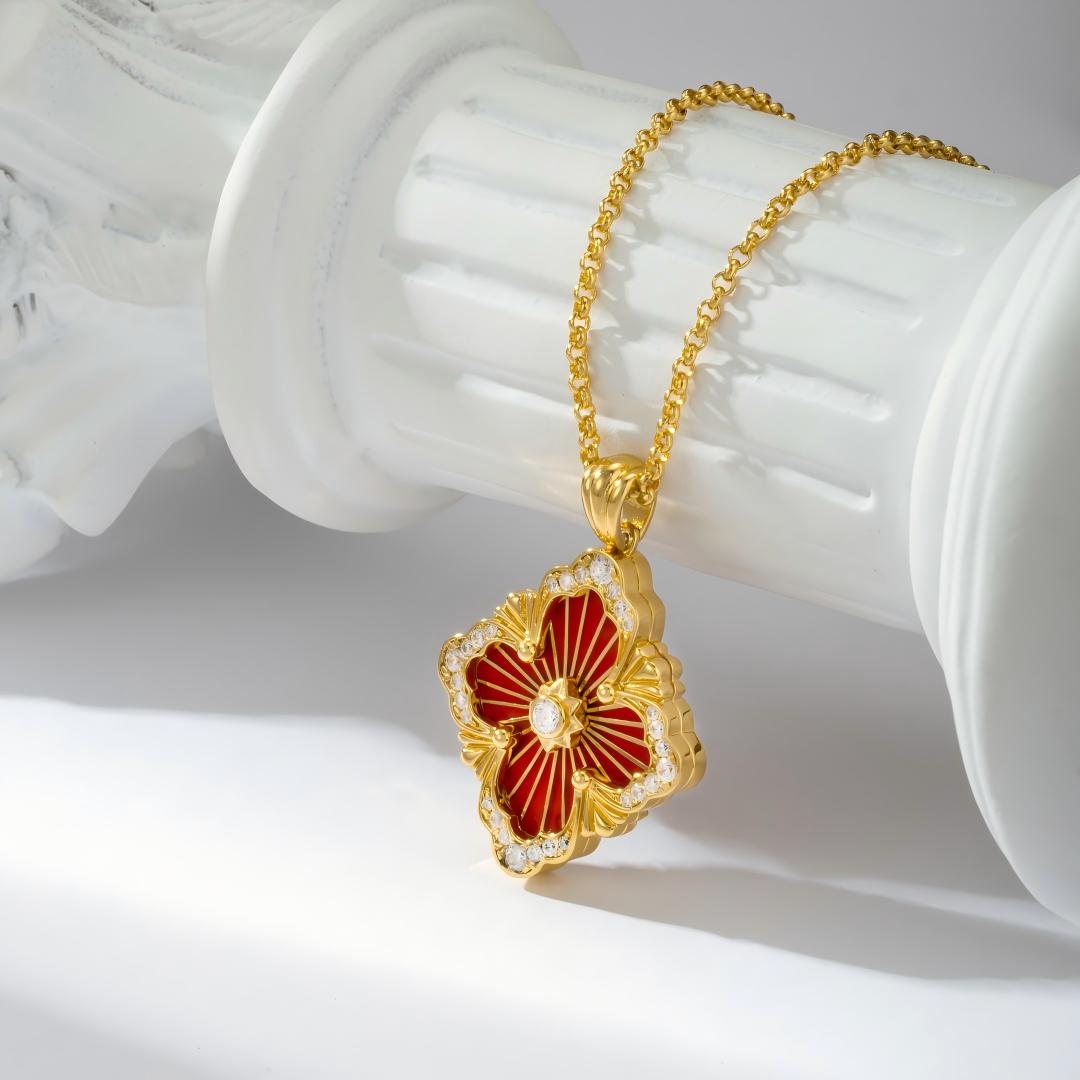 [Cadisa JEWELRY] OPERA TULLE ENAMEL NECKLACE