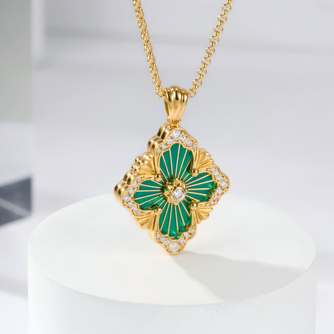 [Cadisa JEWELRY] OPERA TULLE ENAMEL NECKLACE