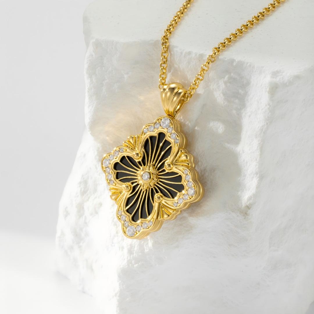 [Cadisa JEWELRY] OPERA TULLE ENAMEL NECKLACE