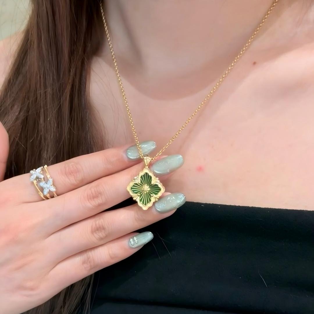 [Cadisa JEWELRY] OPERA TULLE ENAMEL NECKLACE