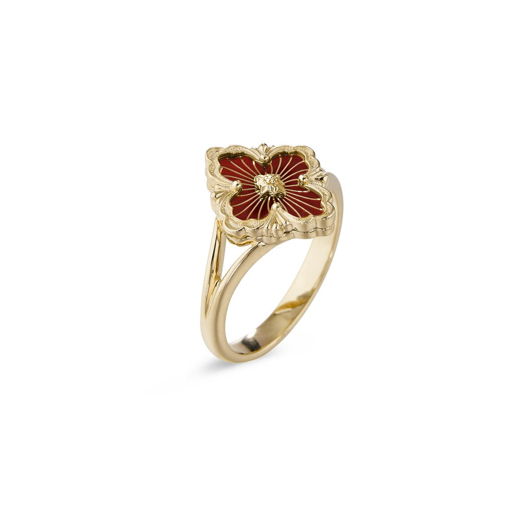 [Cadisa JEWELRY] OPERA TULLE  RING WITH  ENAMEL BACKGROUND