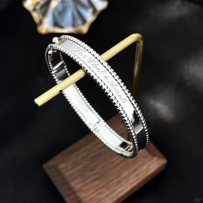 [Cadisa]CLOVER PERLEE BRACELET SIGNATURE ENGRAVING SERIES