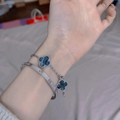 [Gaonasi]CLOVER 5 MOTIF PIETERSITE BRACELET COLLECTION