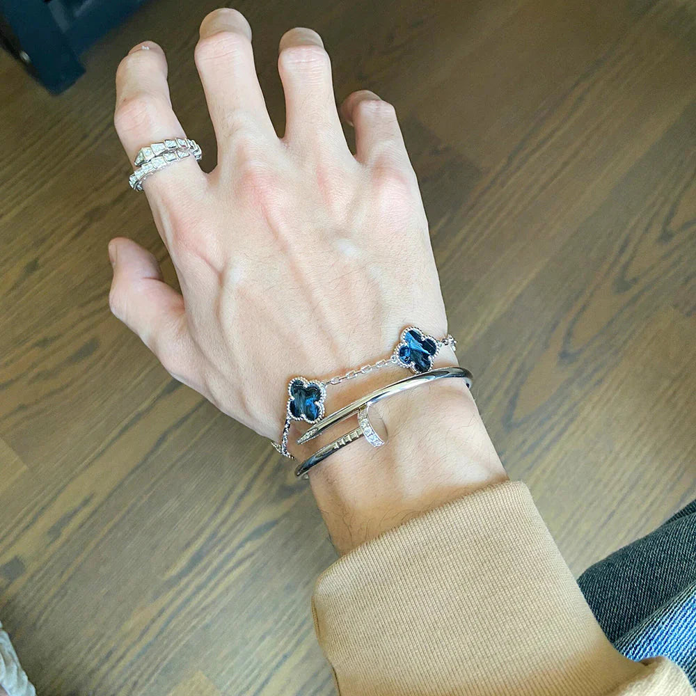 [Gaonasi]CLOVER 5 MOTIF PIETERSITE BRACELET COLLECTION