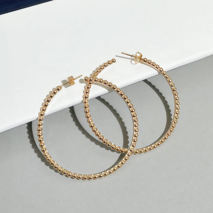 [GAONASI] SMOOTH BEAD STUD EARRINGS