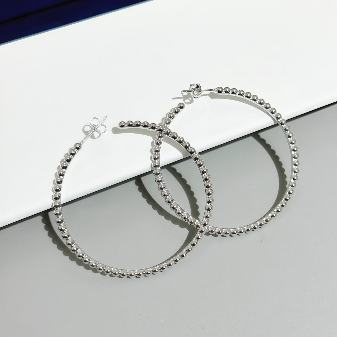 [GAONASI] SMOOTH BEAD STUD EARRINGS