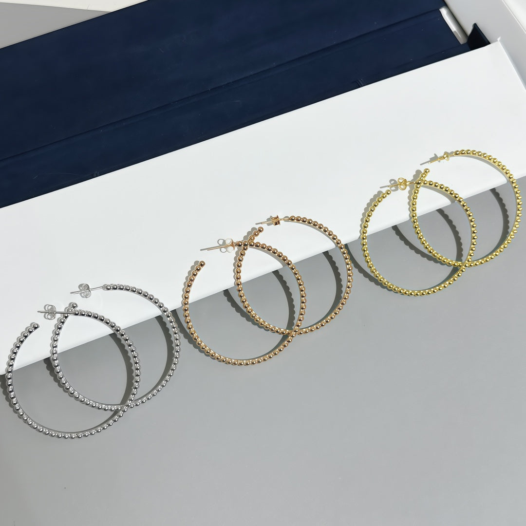 [GAONASI] SMOOTH BEAD STUD EARRINGS