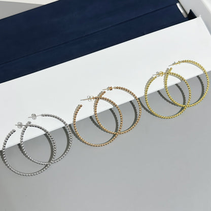 [GAONASI] SMOOTH BEAD STUD EARRINGS