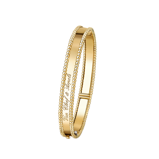 [Cadisa]CLOVER PERLEE BRACELET SIGNATURE ENGRAVING SERIES