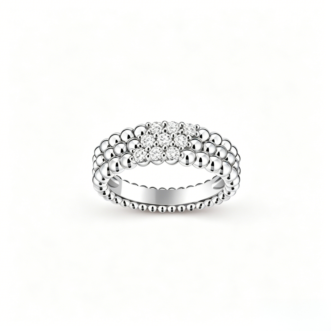 [GAONASI] THREE-ROW DIAMOND RING