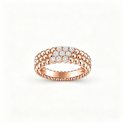 [GAONASI] THREE-ROW DIAMOND RING