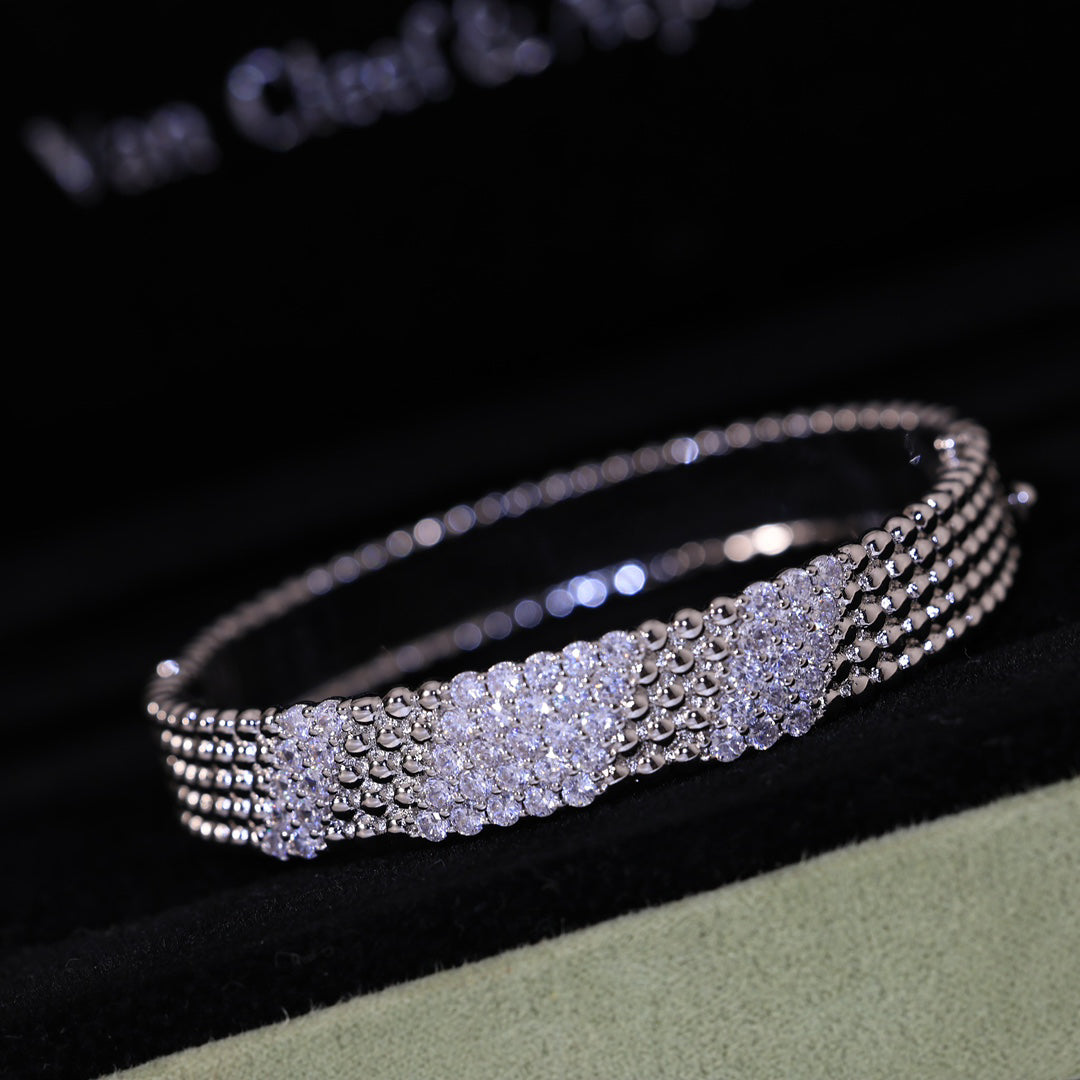 [GAONASI]  FIVE-ROW DIAMOND BRACELET