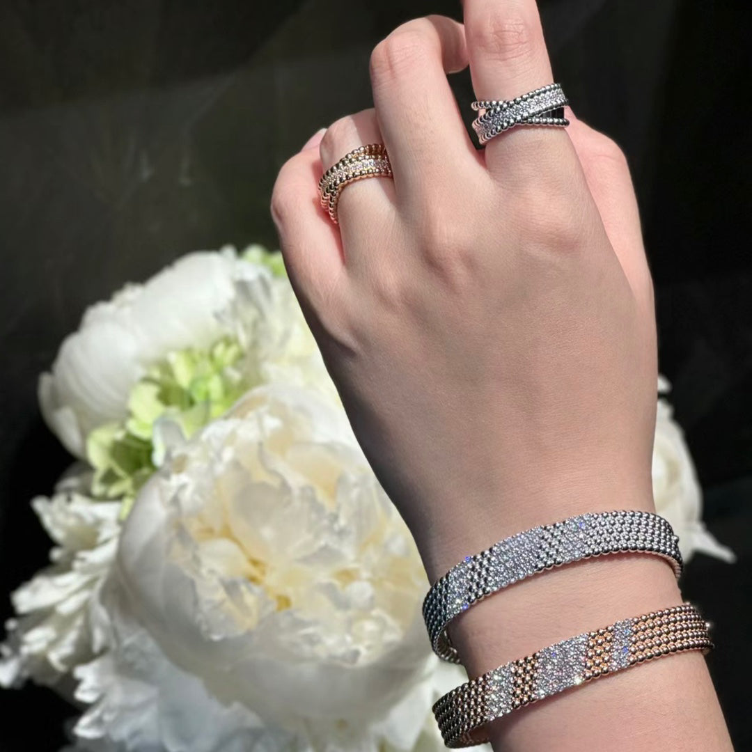 [GAONASI]  FIVE-ROW DIAMOND BRACELET