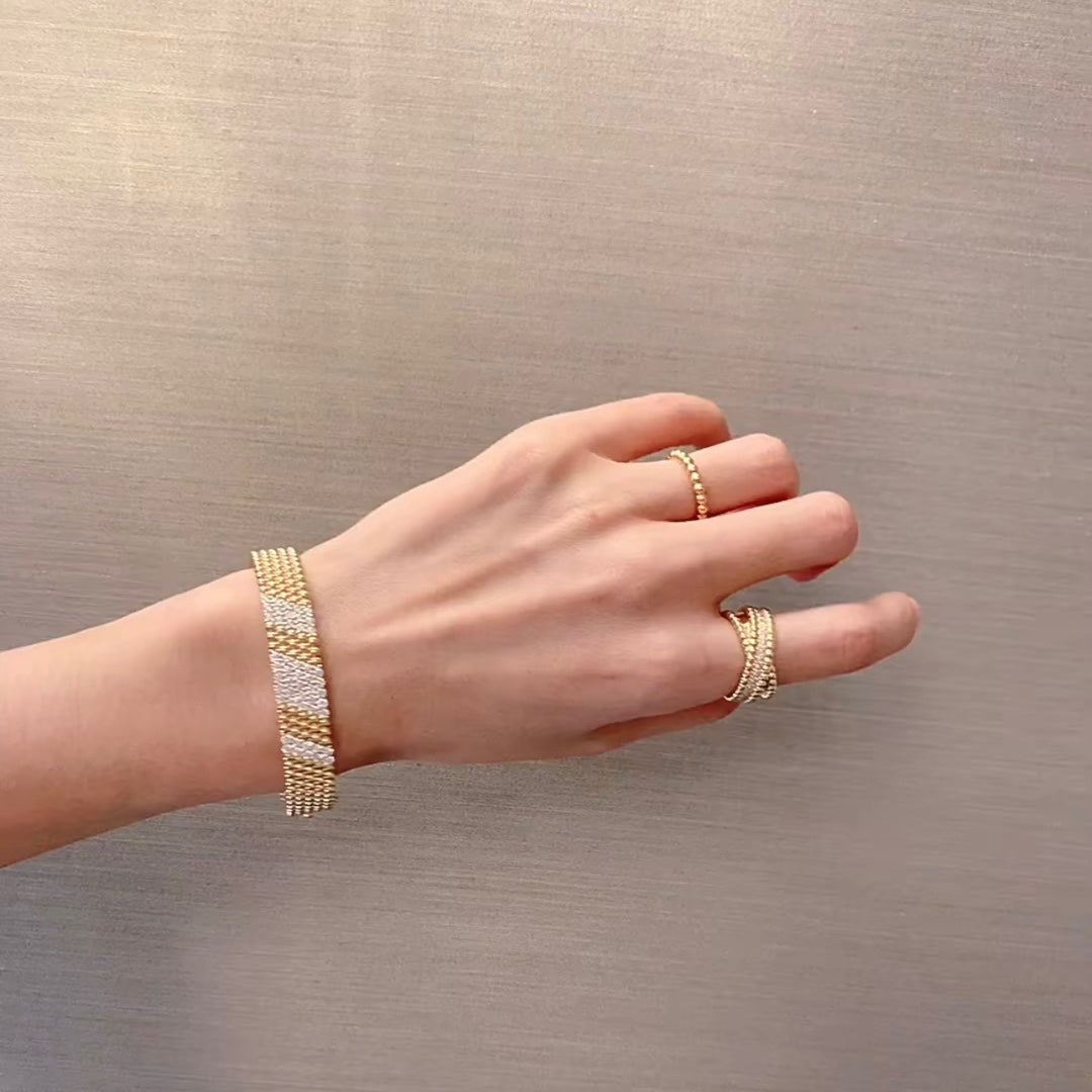 [GAONASI]  FIVE-ROW DIAMOND BRACELET