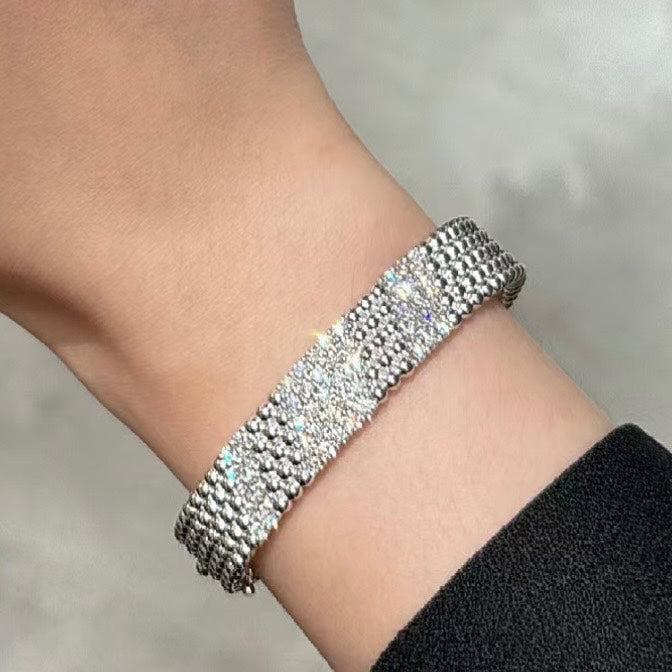 [GAONASI]  FIVE-ROW DIAMOND BRACELET